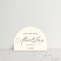 Golden Afternoon: Wedding Save The Date Card